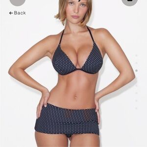 Khy x Frankie's Bikinis Camila top and moonlit dot skirt